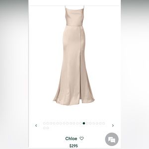 Champagne Bridesmaid/wedding guest dress